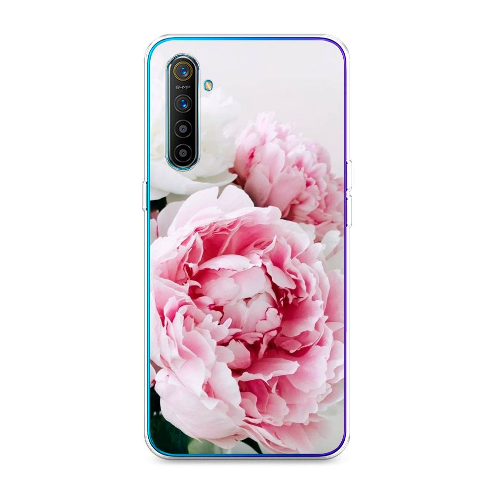 

Чехол на Realme XT "Розовые и белые пионы", Розовый;белый, 251450-2