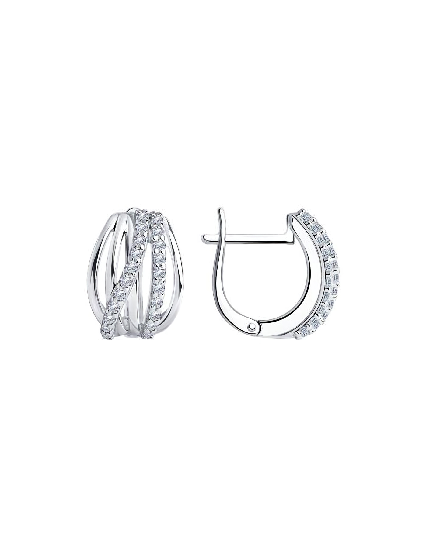 

Серьги из серебра TEO MAORI 894-120-00910-1, фианит, 894-120-00910-1