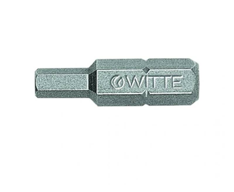 Вставка для шуруповерта WITTE Hex 2,5 1/4 25мм 10шт 4270822-dr