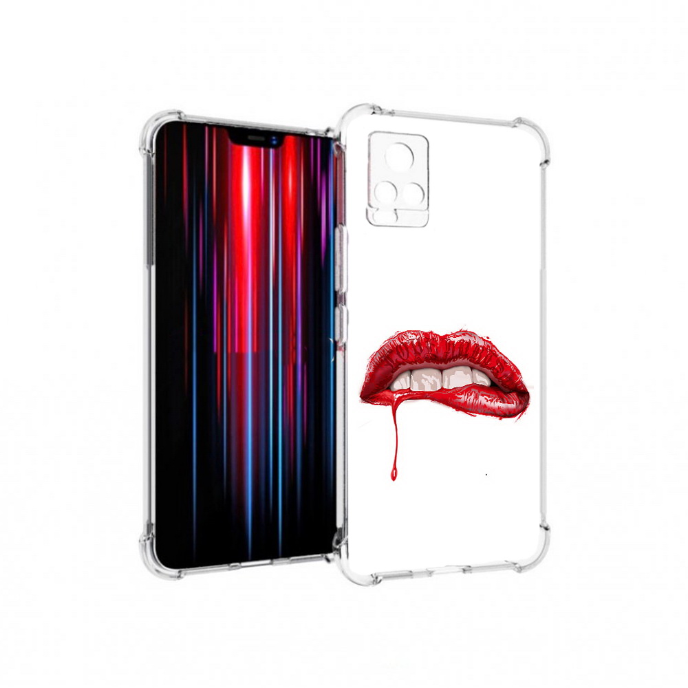 

Чехол MyPads Tocco для Vivo V20 PRO яркие красные губы (PT226964.386.706), Прозрачный, Tocco