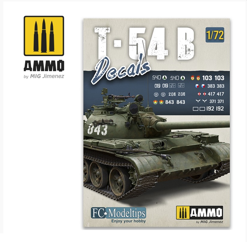 

AMIG8062 Ammo Mig Универсальные декали-маркироваки для T-54B T-54B. DECALS 1/72, Цветной