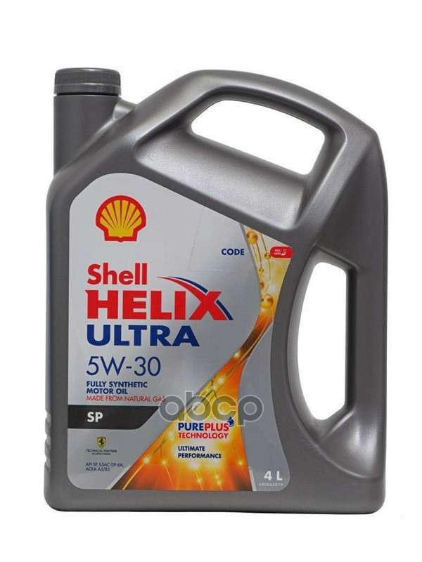 

SHELL SHELL Helix Ultra 5W30 SP/GF-6 синтетика 4л (1/4)