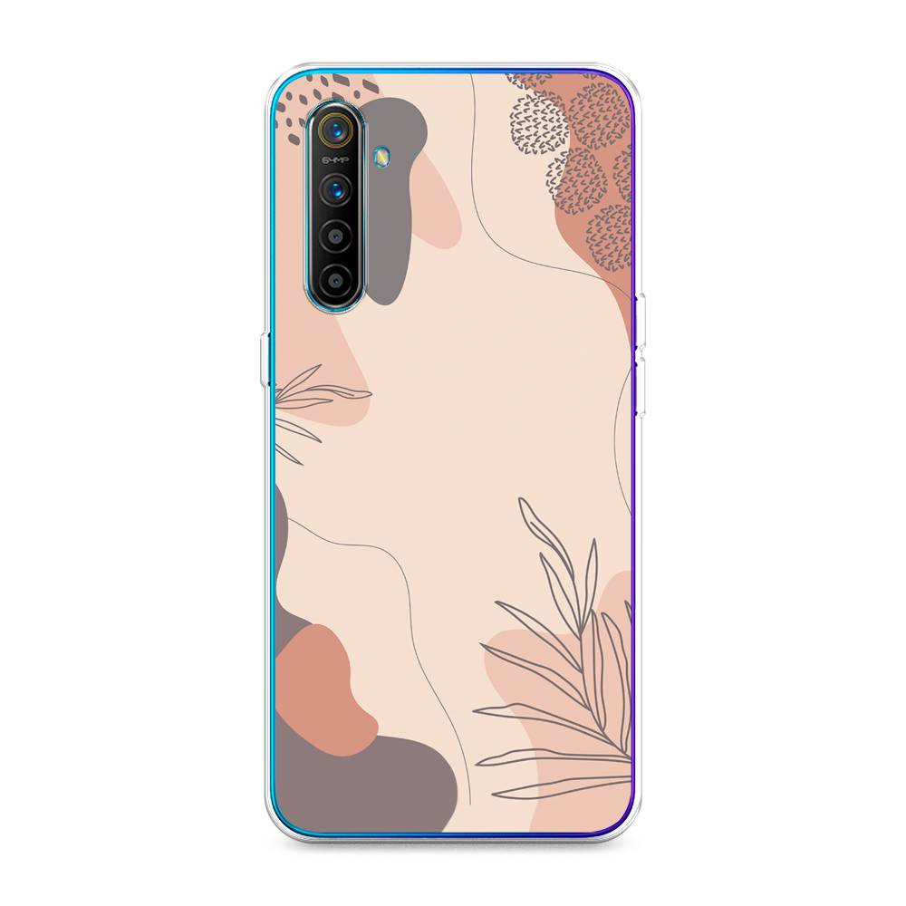 

Чехол на Realme XT "Нюдовые тона", Коричневый;серый, 251450-4
