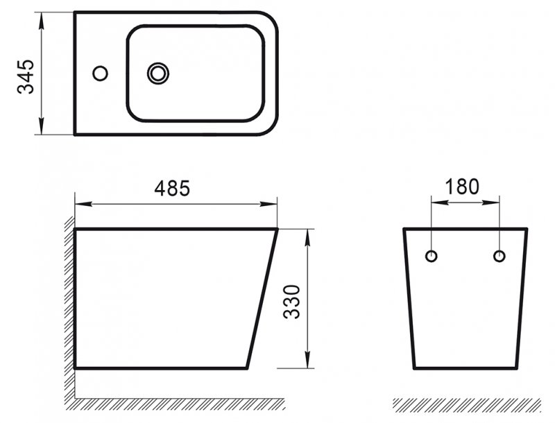 фото Биде подвесное belbagno ardente-r bb0520bh