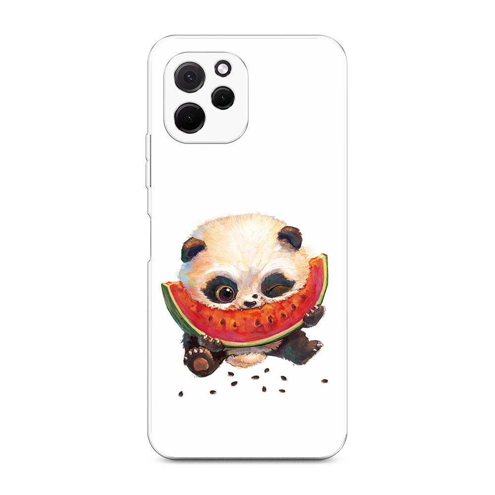 

Чехол Awog на HuaweI Nova Y61 "Малыш панды с арбузом", Белый;красный, 6120050-1