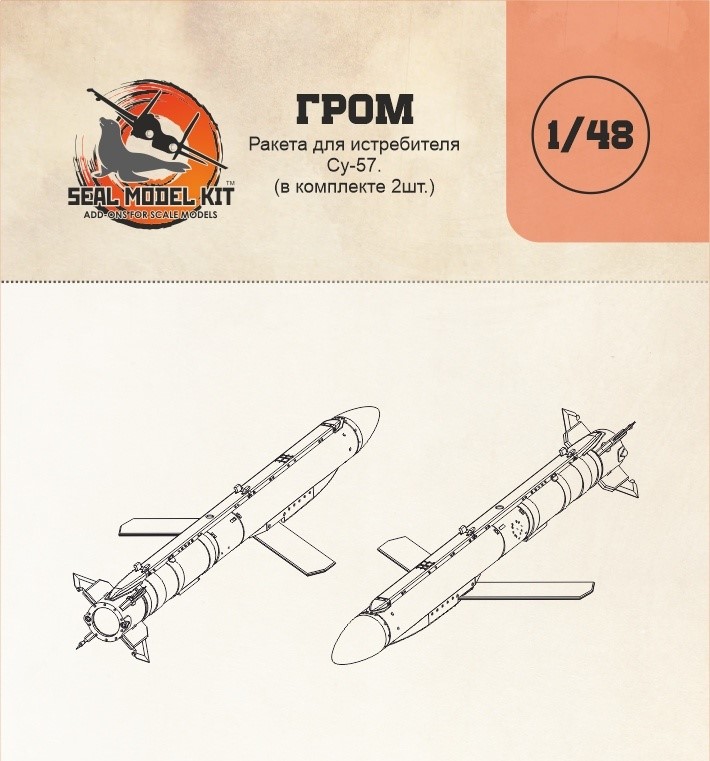 

SMK48005 Ракеты Гром Э1 2шт в комплекте