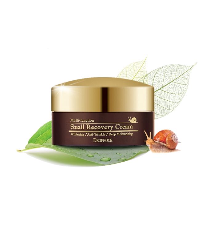 Deoproce Крем восстанавливающий с муцином улитки - Snail recovery cream  100г