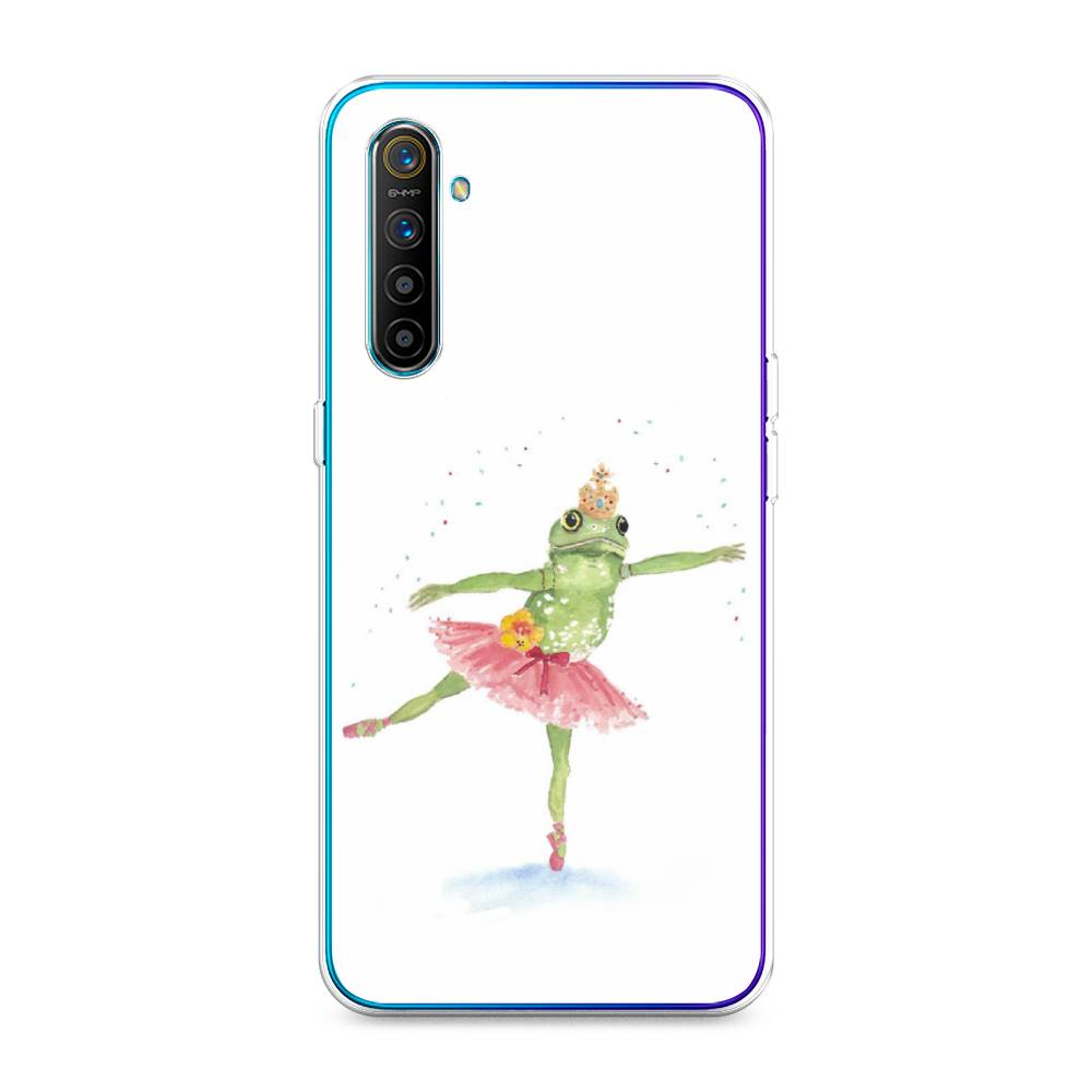 

Чехол на Realme XT "Лягушка-балерина", Зеленый, 251450-4