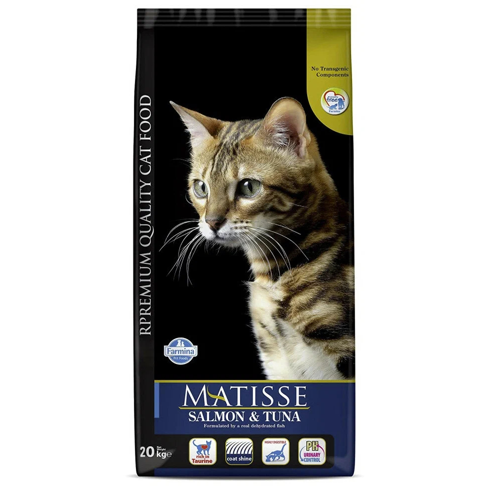 

Корм сухой Farmina Matisse для кошек, с лососем и тунцом, 20 кг