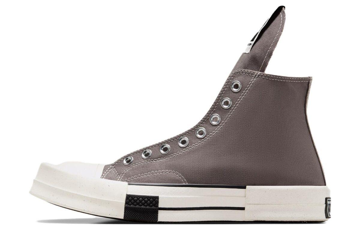 

Кеды унисекс Converse Rick Owens DRKSHDW 1970s TURBODRK Chuck 70 Laceless серые 35 EU, Серый, Rick Owens DRKSHDW x Converse 1970s TURBODRK Chuck 70 Laceless