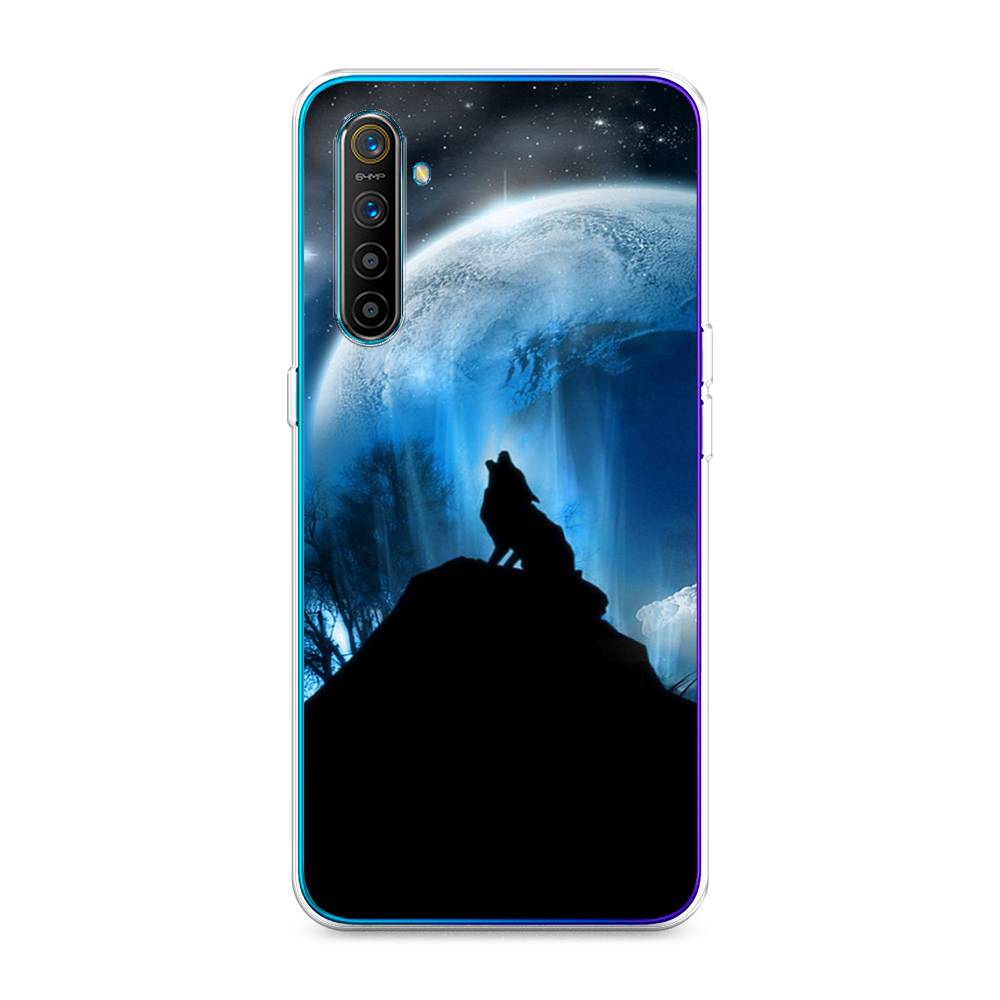 

Чехол на Realme XT "Волк 2", Синий;черный;белый, 251450-1
