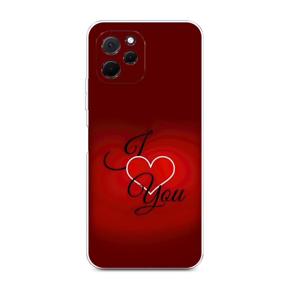 

Чехол Awog на HuaweI Nova Y61 "I love you 3", Красный;черный, 6120050-6