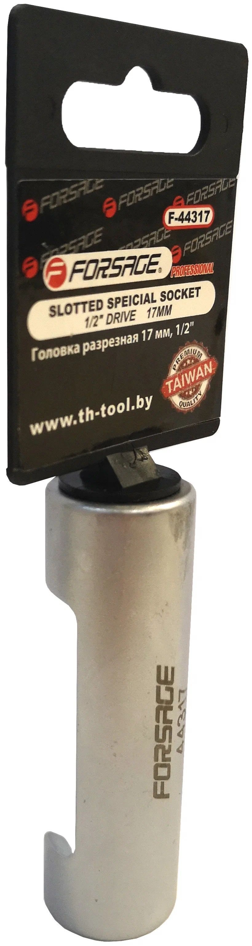 Монтажная Головка Разрезная 1/2inch, 17мм, На Пластиковом Держателе FORSAGE арт. F-44317