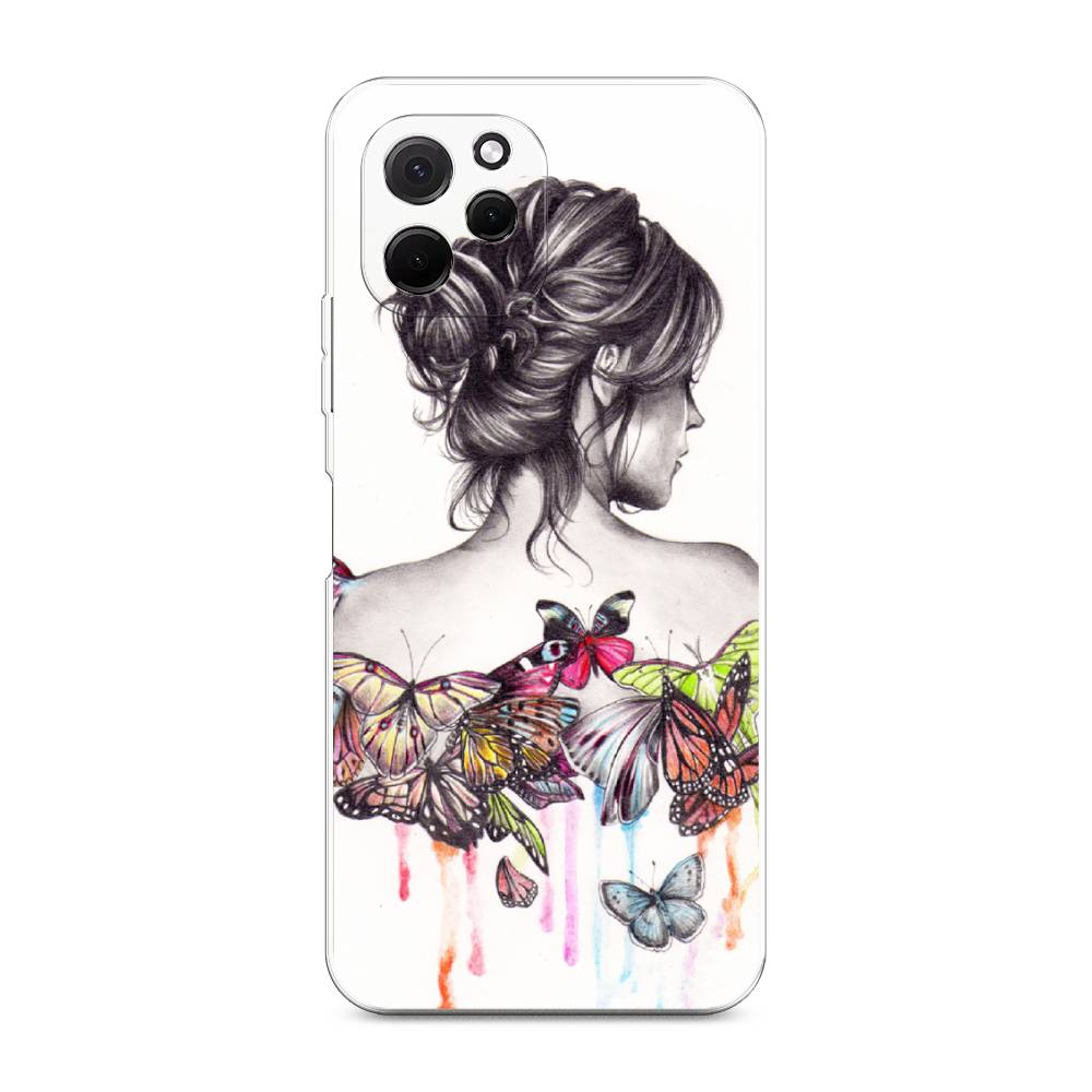 

Чехол Awog на HuaweI Nova Y61 "Девушка с бабочками", Коричневый, 6120050-10