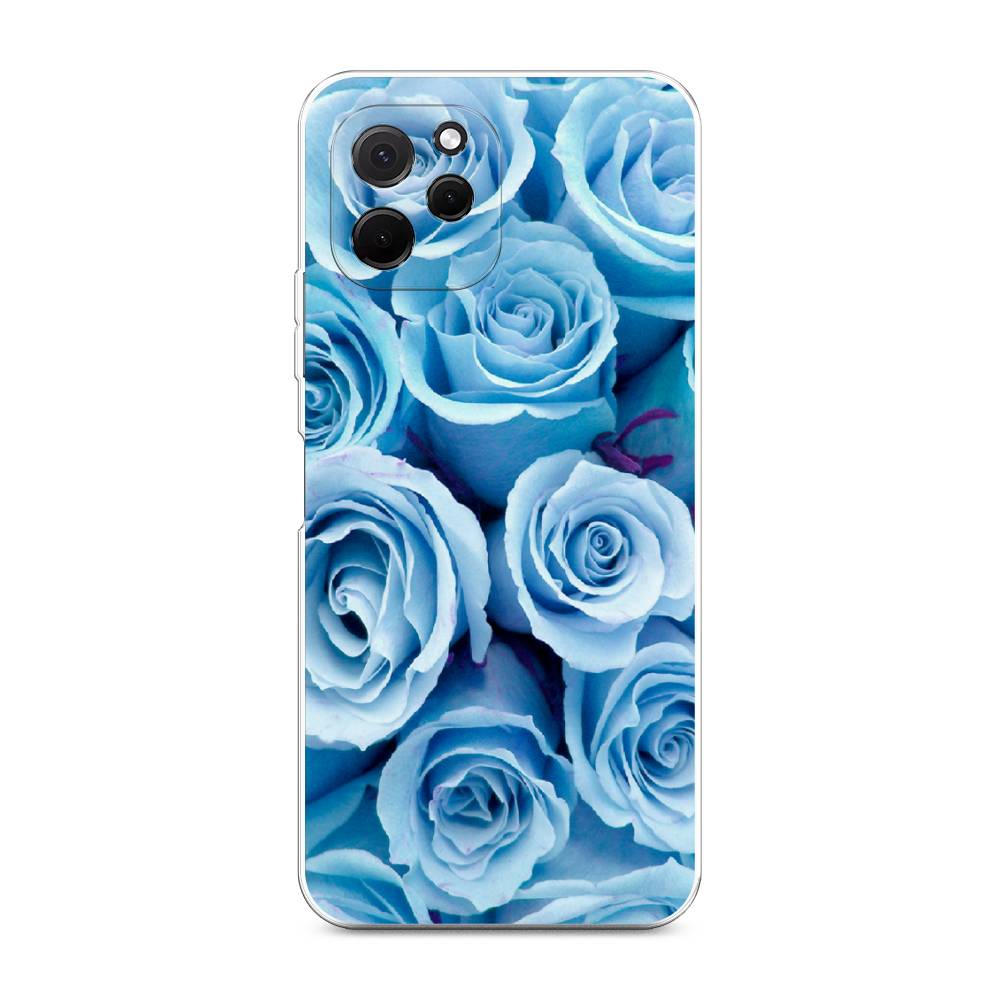 

Чехол Awog на HuaweI Nova Y61 "Лазурные розы", Голубой, 6120050-8