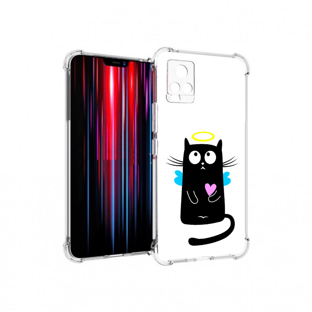 

Чехол MyPads Tocco для Vivo V20 PRO Кот ангелок (PT226964.386.96), Прозрачный, Tocco