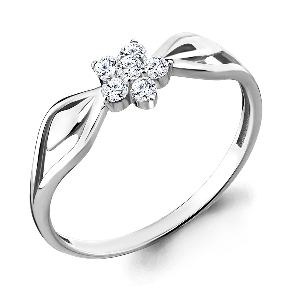 

Кольцо из серебра р. 17,5 AQUAMARINE 68006А_925_р, 68006А_925_р