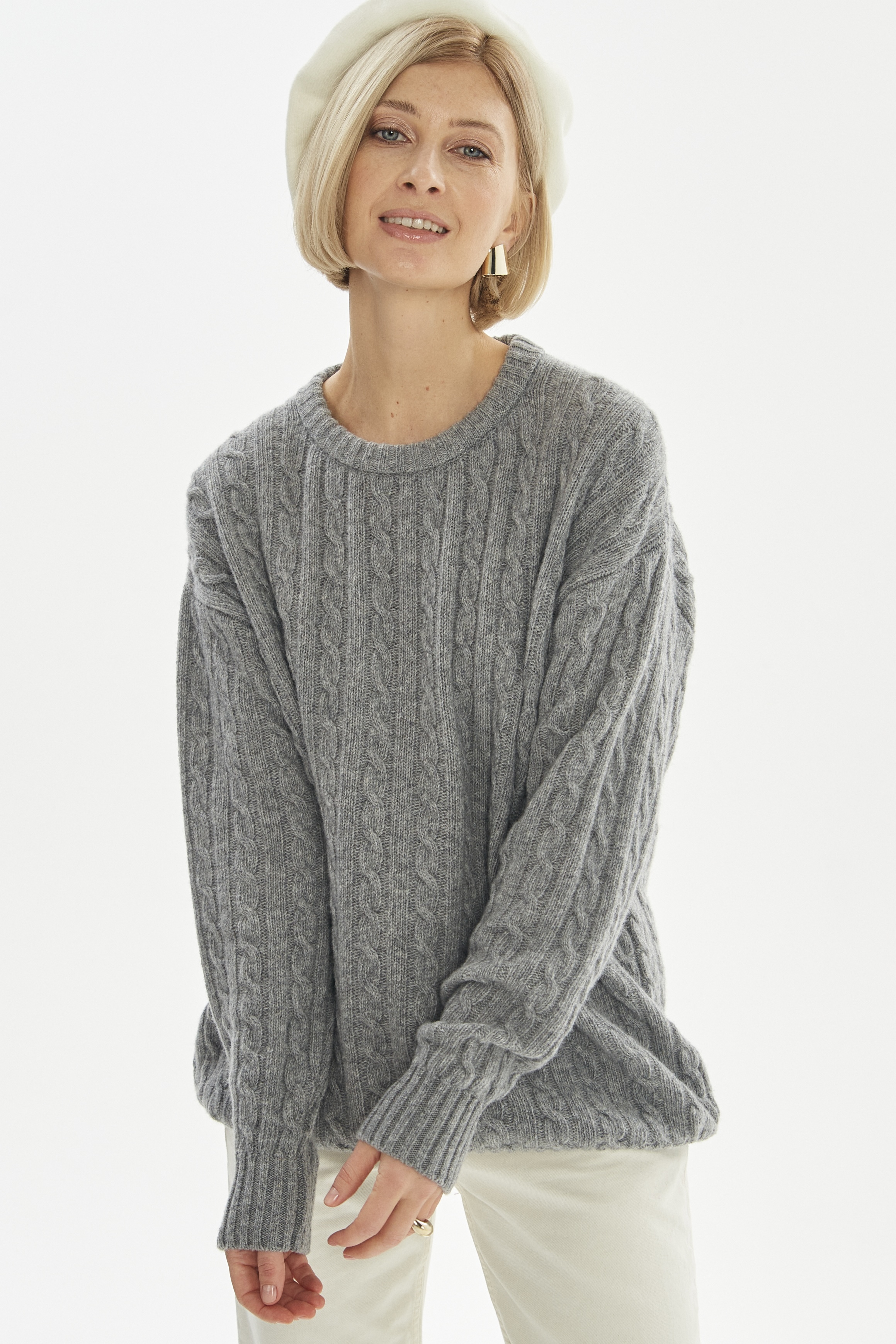 

Джемпер женский BonnyWool BW00224-1 серый M/L, BW00223GK-2