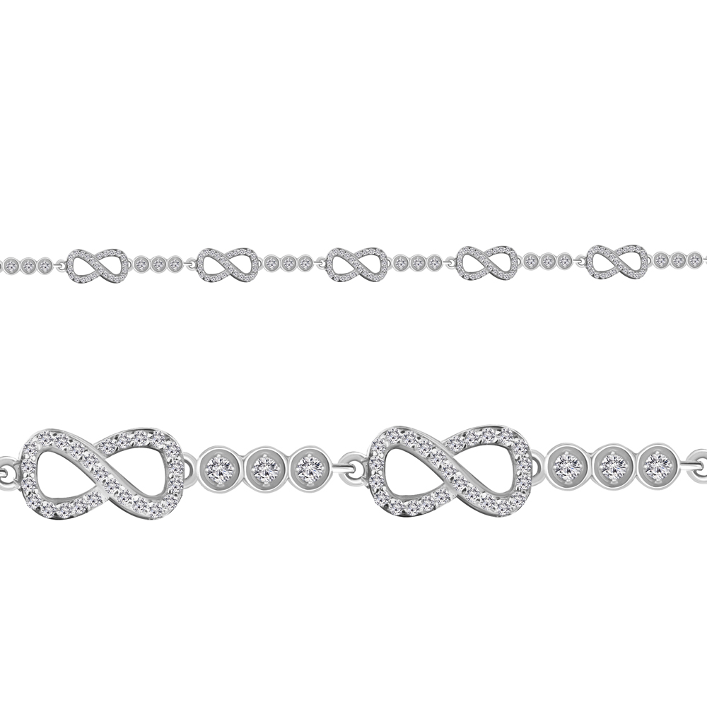 

Браслет из серебра р. 18 AQUAMARINE 71838А_925_р, 71838А_925_р