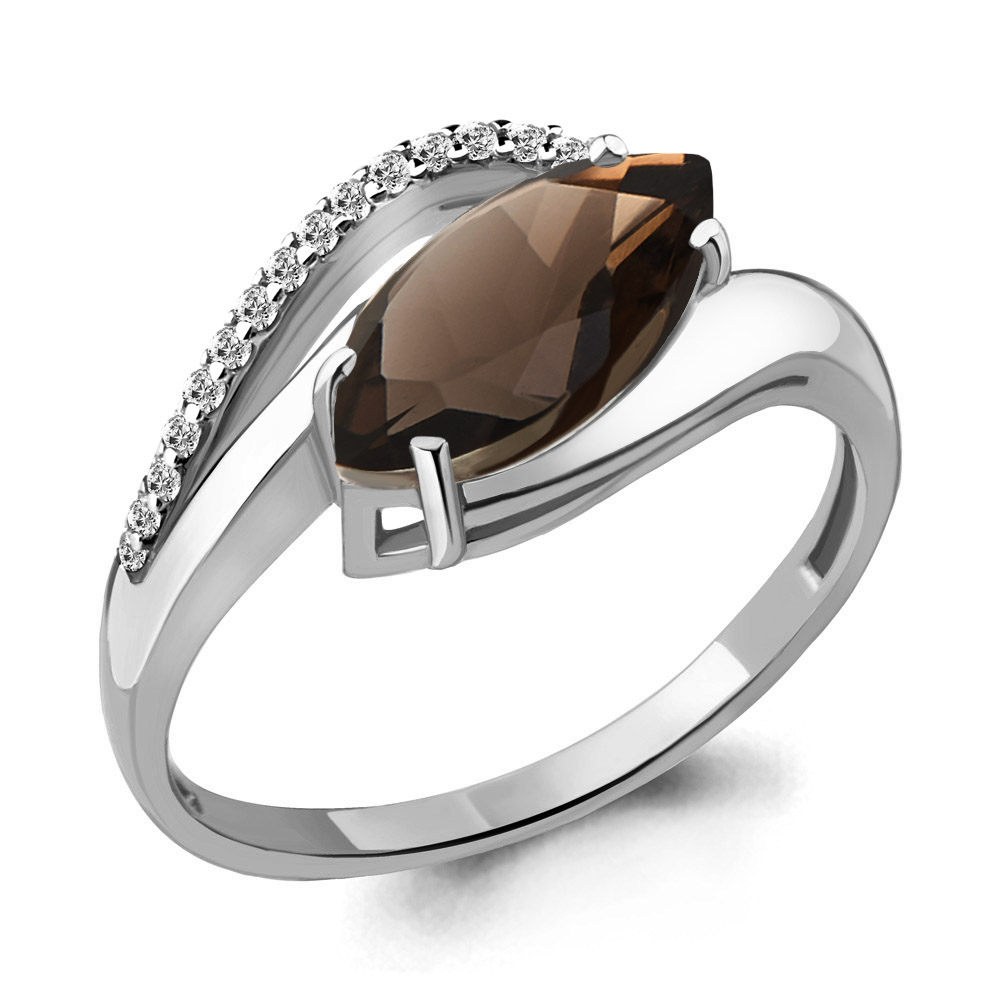 

Кольцо из серебра р.  AQUAMARINE 6575801А_925_р, 6575801А_925_р