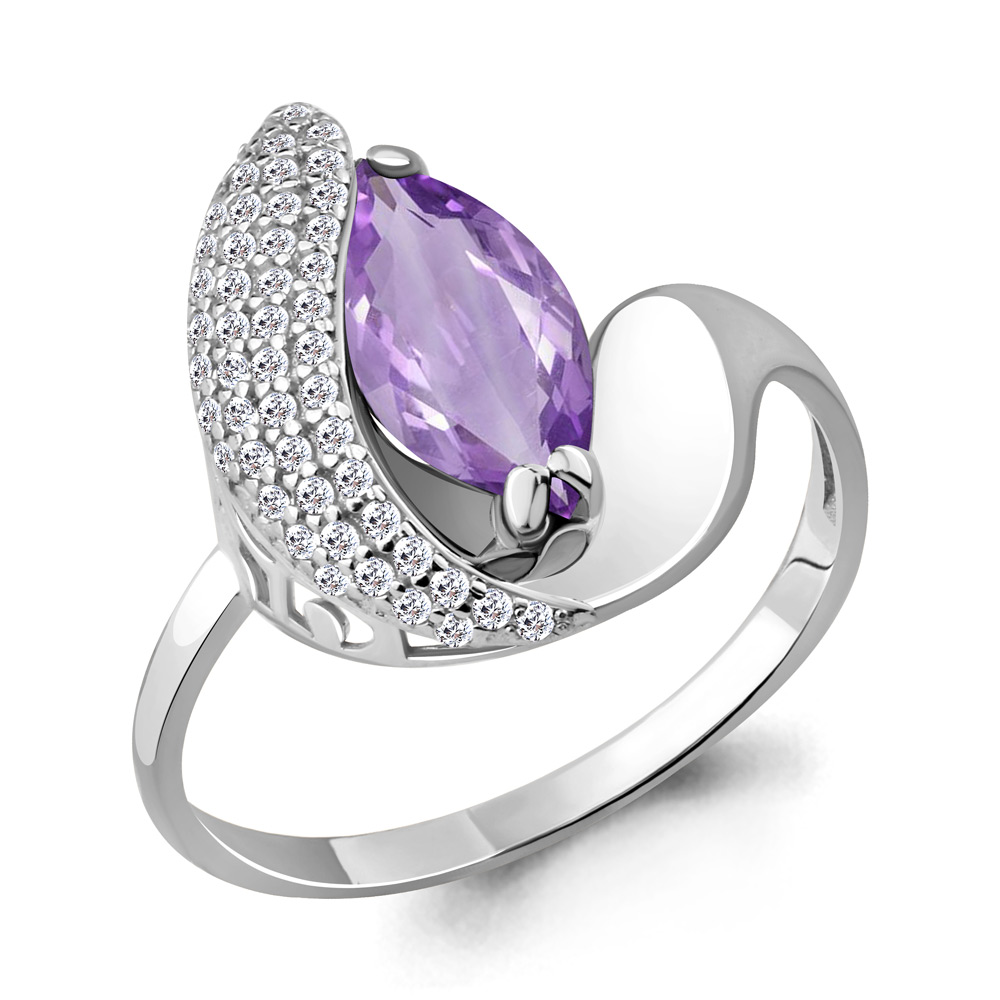 

Кольцо из серебра р. 19 AQUAMARINE 6579304А_925_р, 6579304А_925_р