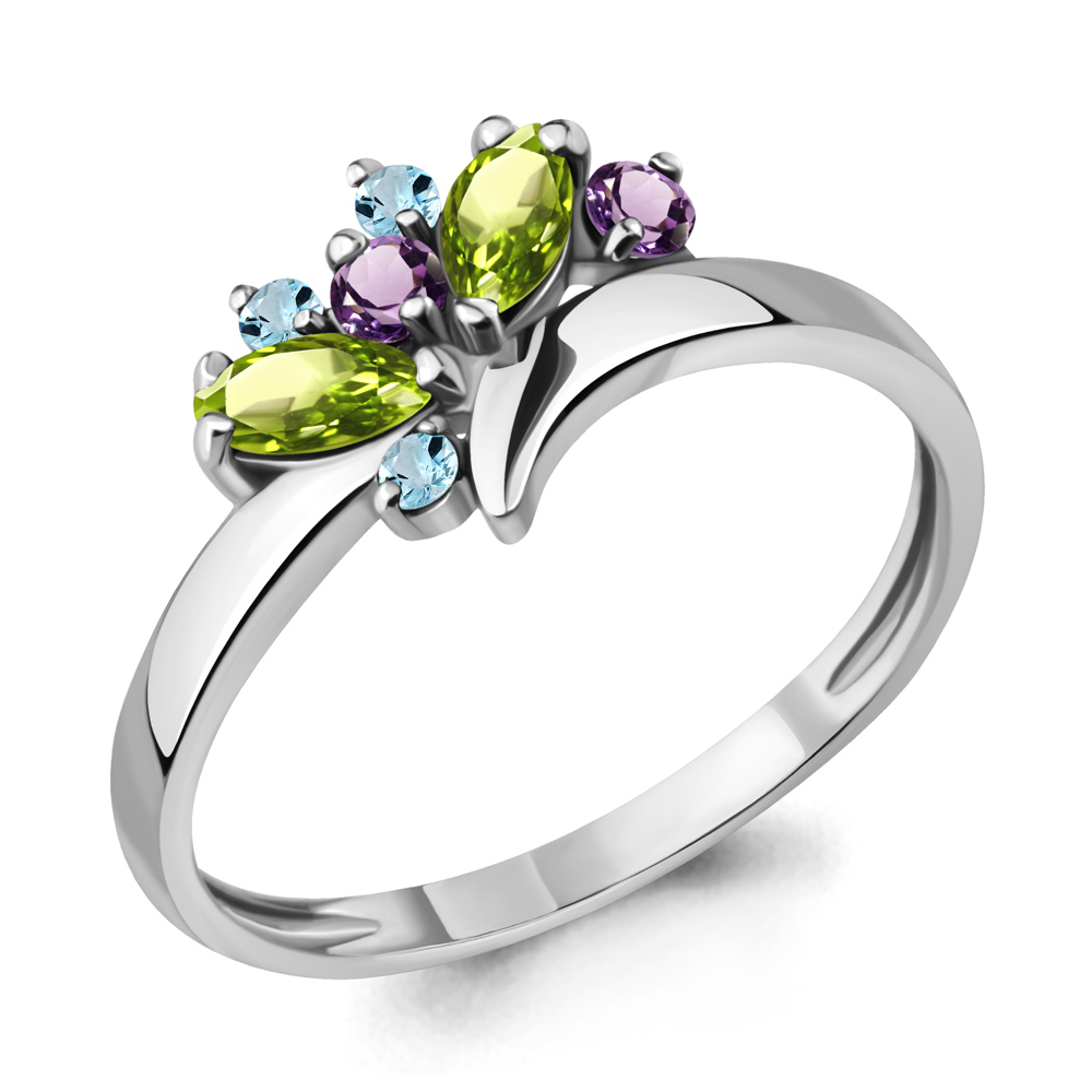 

Кольцо из серебра р. 17,5 AQUAMARINE 6569240_925_р, 6569240_925_р