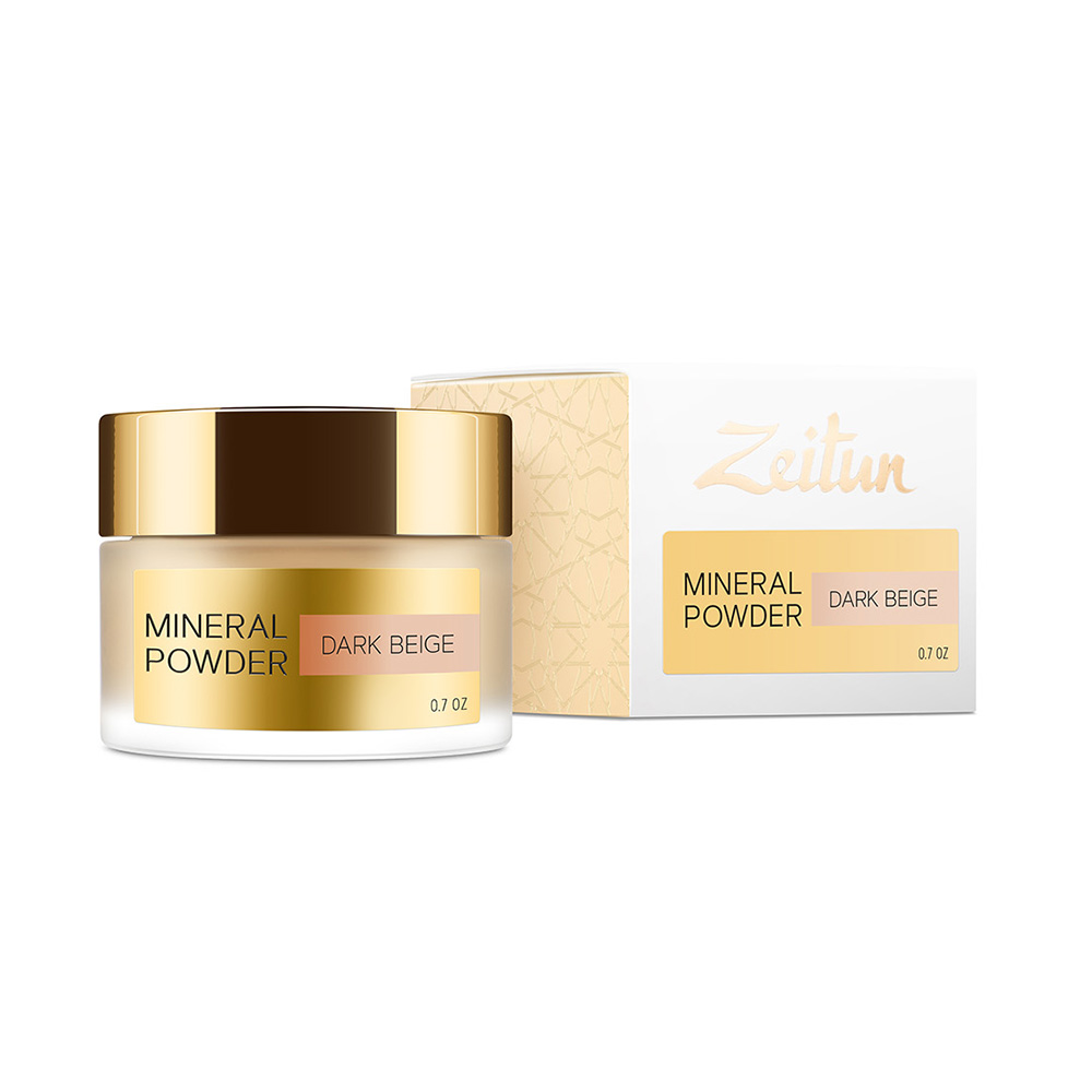 

Минеральная пудра Zeitun рассыпчатая №3, тёмная, new design 50 г., минеральная