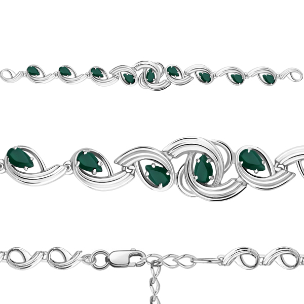 

Браслет из серебра р. 15 AQUAMARINE 7431609_925_р, 7431609_925_р