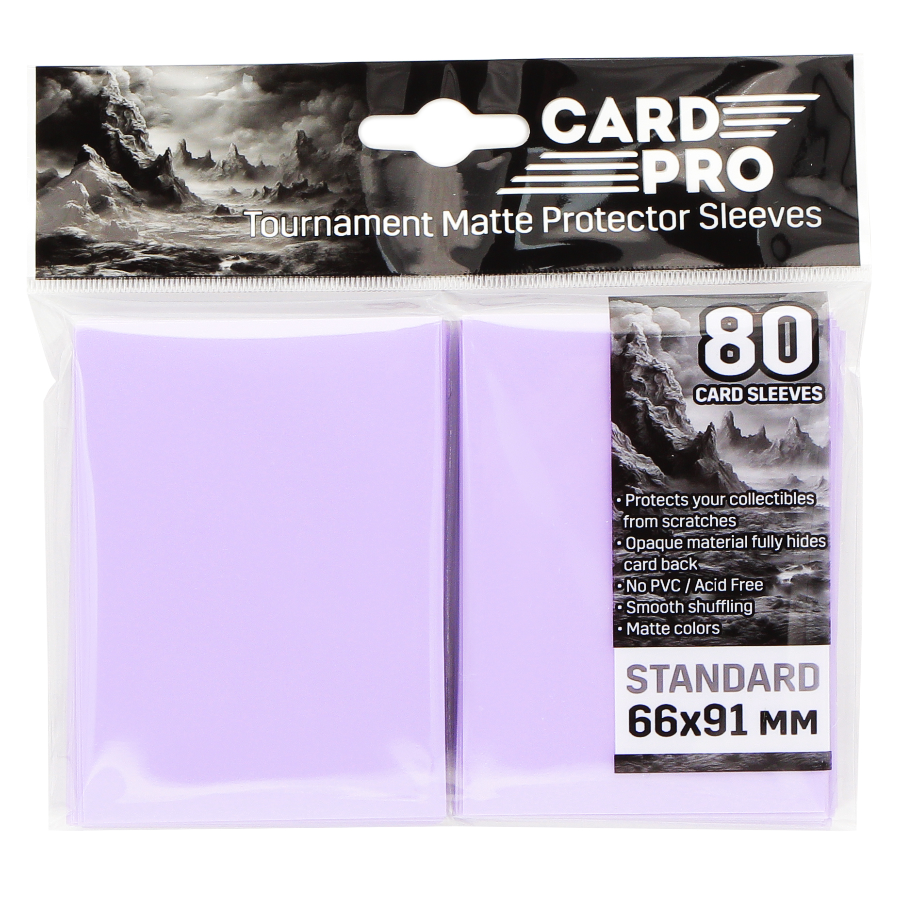 Протекторы для ККИ Card-Pro розовые 66x91 мм, 80 шт.