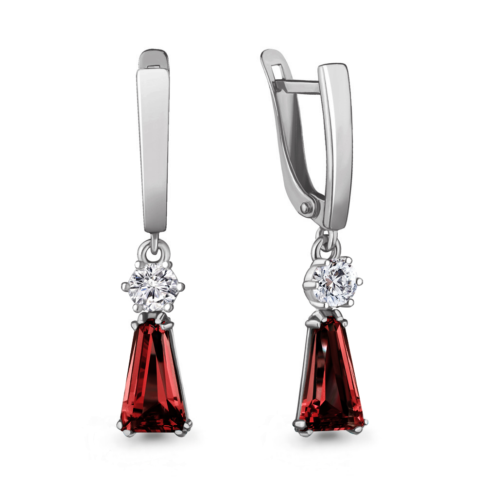 

Серьги из серебра AQUAMARINE 4739385А_925_р, 4739385А_925_р