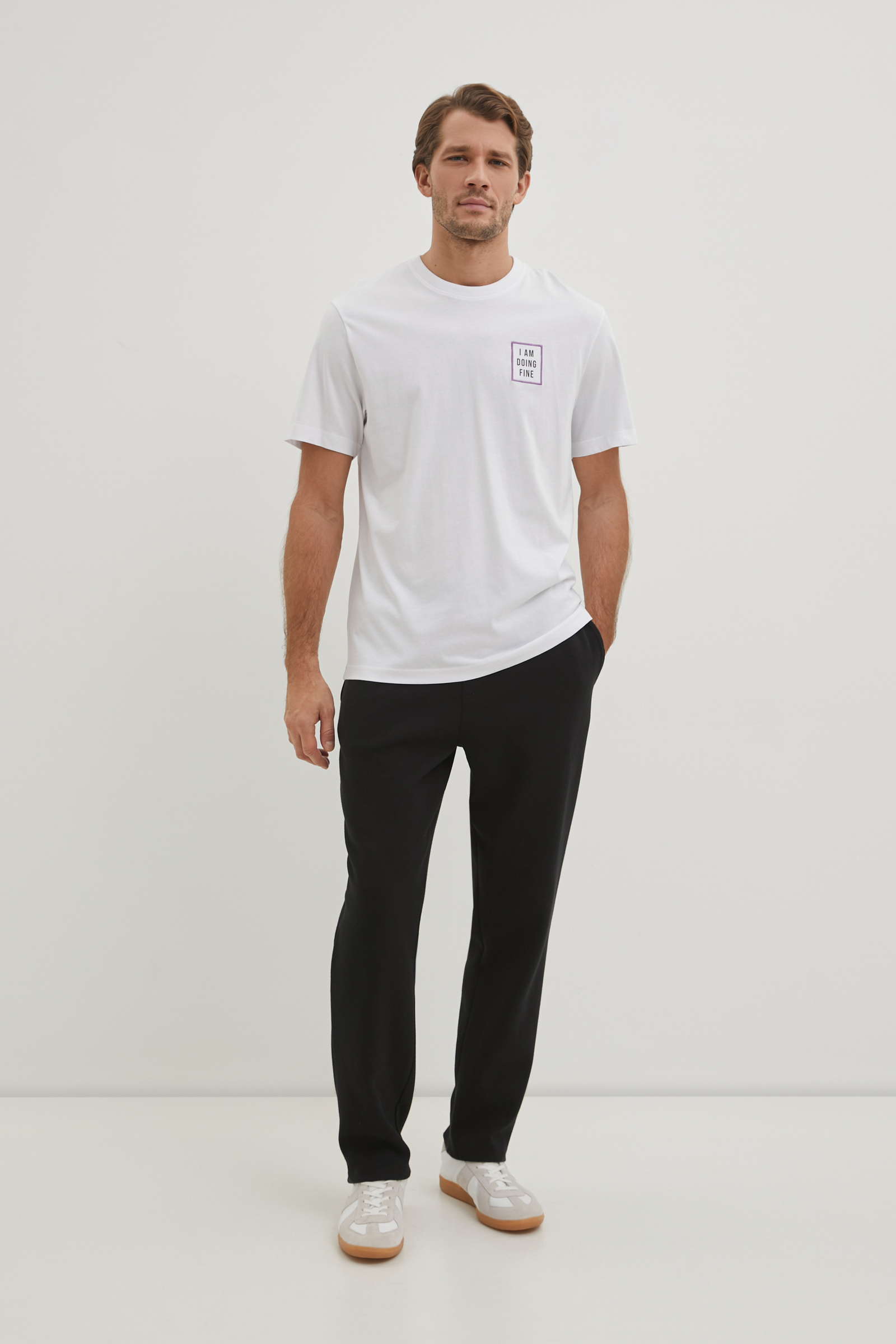 

Спортивные брюки мужские Finn Flare FBD210141 черные 2XL, Черный, FBD210141