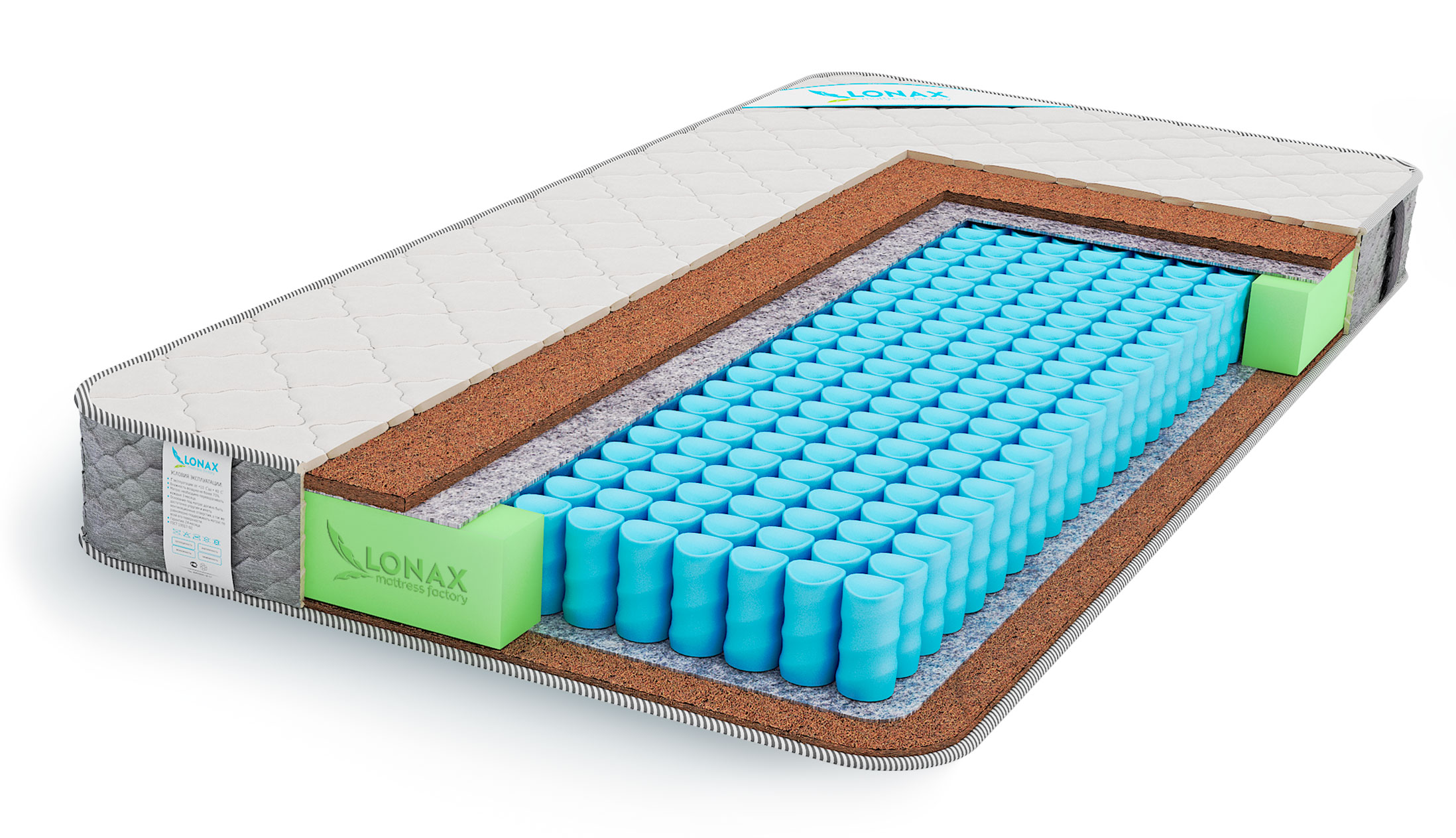 

Матрас пружинный Lonax POLO PLUS TFK/chstds_lonLPPTFK_110x186, Lonax POLO PLUS TFK