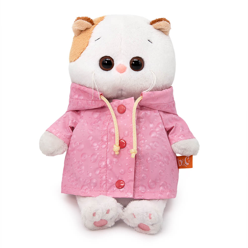фото Мягкая игрушка budi basa кошечка ли-ли baby в розовом плащике, 20 см