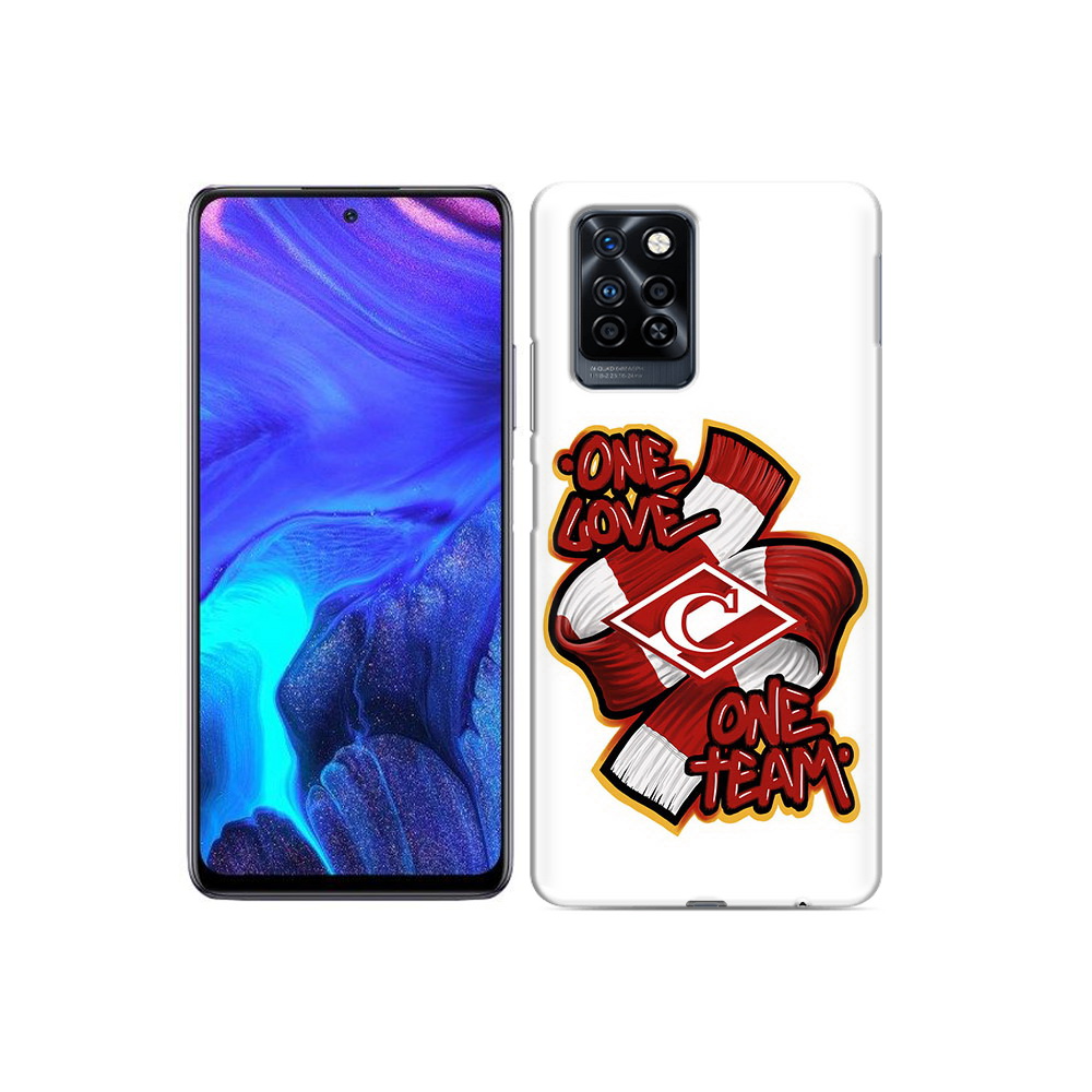 

Чехол MyPads Tocco для Infinix Note 10 Pro Одна любовь-Спартак, Прозрачный, Tocco
