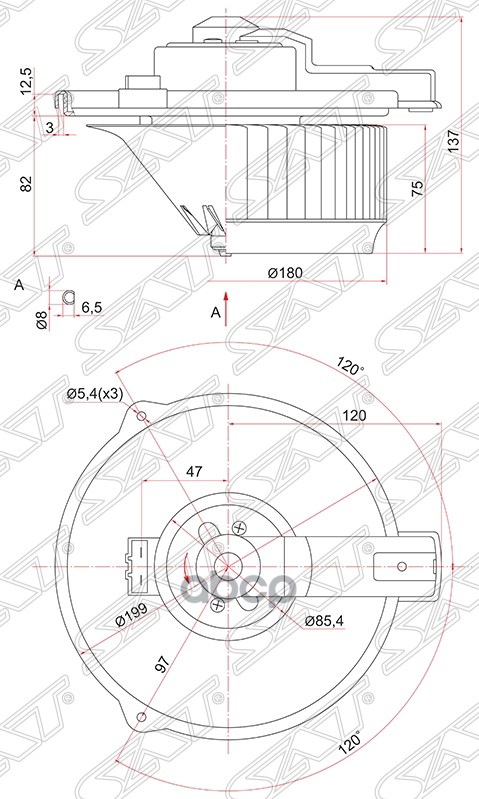 

Мотор Отопителя Салона Toyota Harrier/Rx300/Aristo/Gs300 Jzs 16# Sat арт. ST-87103-51010