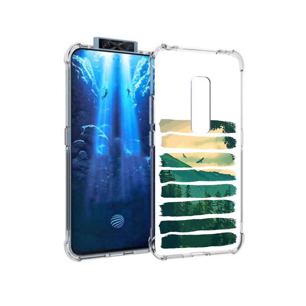 

Чехол MyPads Tocco для Vivo V17 Pro Лесная чаща (PT226965.387.107), Прозрачный, Tocco