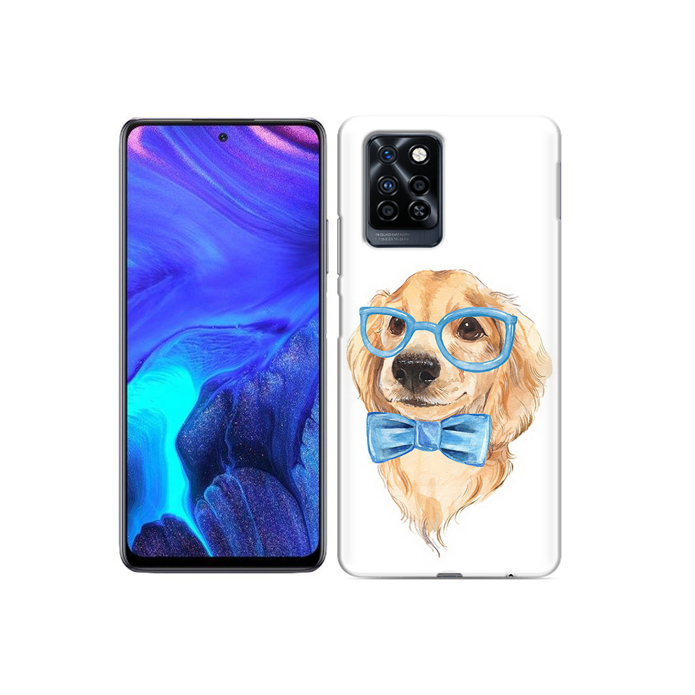 

Чехол MyPads Tocco для Infinix Note 10 Pro Собака интеллигент, Прозрачный, Tocco
