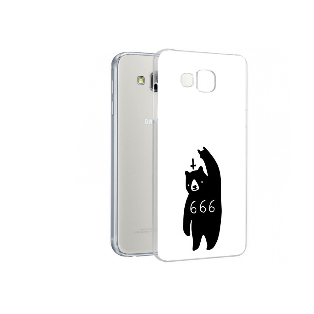 

Чехол MyPads Tocco для Samsung Galaxy A7 медведь 666, Прозрачный, Tocco