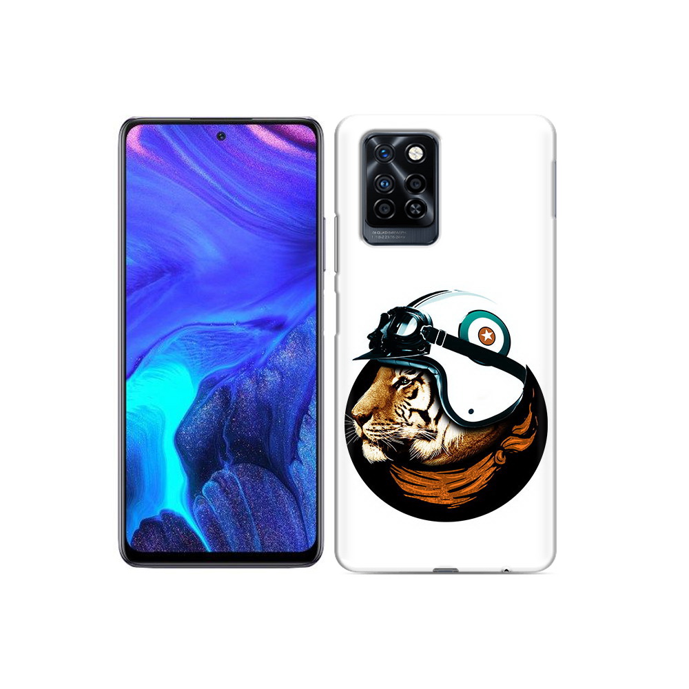 

Чехол MyPads Tocco для Infinix Note 10 Pro Тигр в шлеме, Прозрачный, Tocco