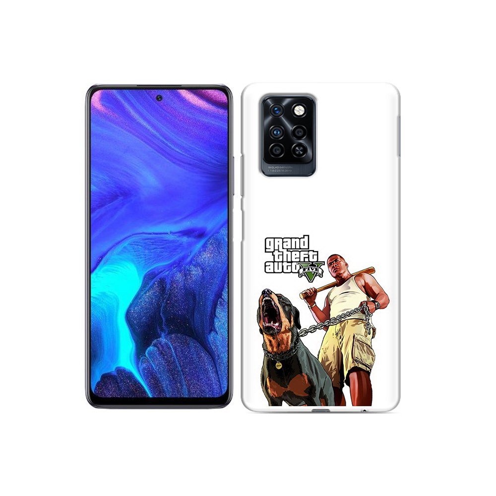

Чехол MyPads Tocco для Infinix Note 10 Pro GTA грозная собака, Прозрачный, Tocco
