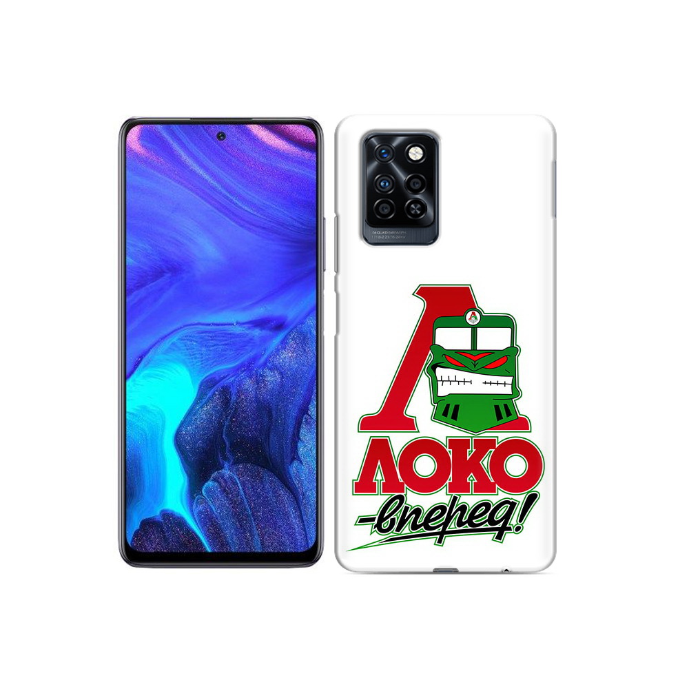 

Чехол MyPads Tocco для Infinix Note 10 Pro ФК локо вперед, Прозрачный, Tocco