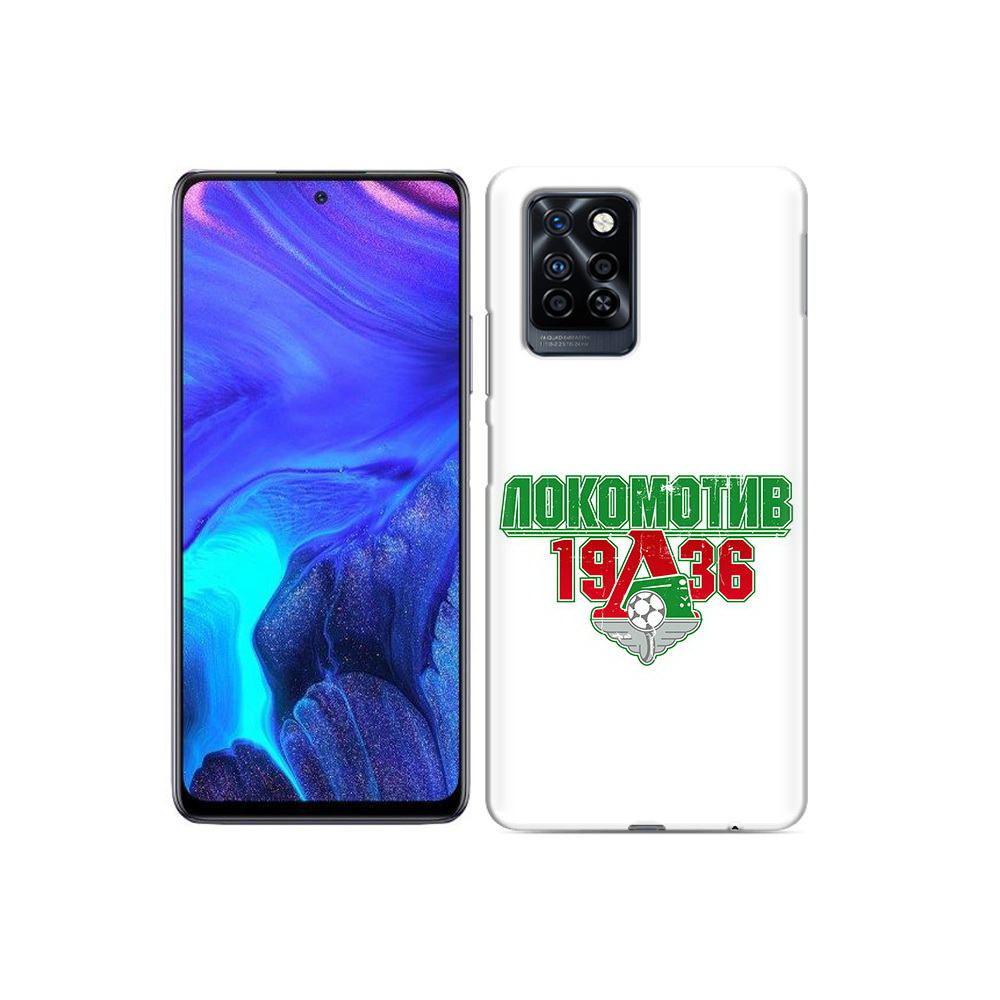

Чехол MyPads Tocco для Infinix Note 10 Pro ФК локомотив 1936, Прозрачный, Tocco