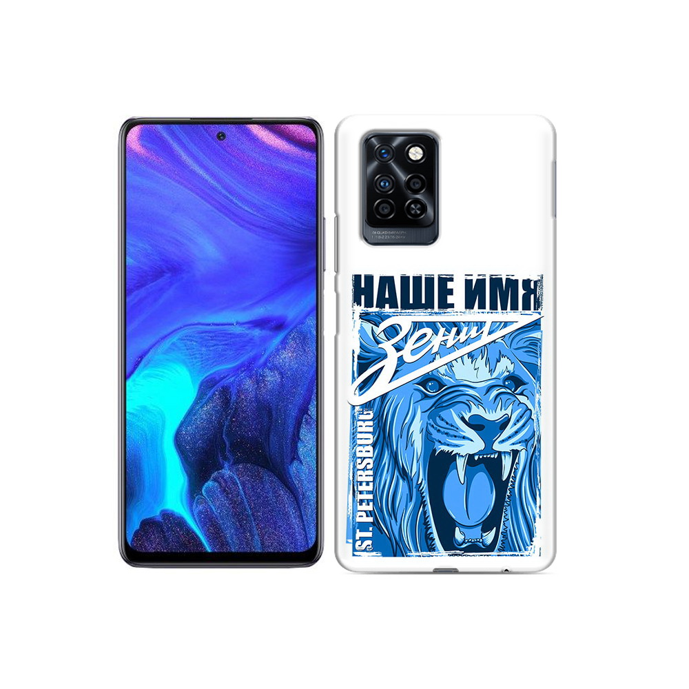

Чехол MyPads Tocco для Infinix Note 10 Pro ФК наше имя зенит, Прозрачный, Tocco