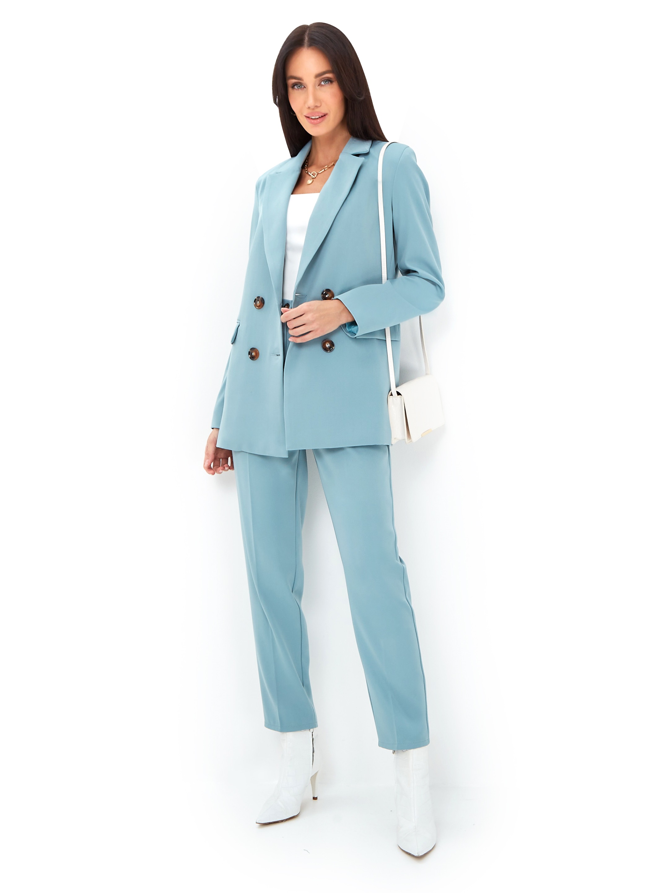 

Костюм женский EMILY COOPER emily001 голубой 54 RU, emily001