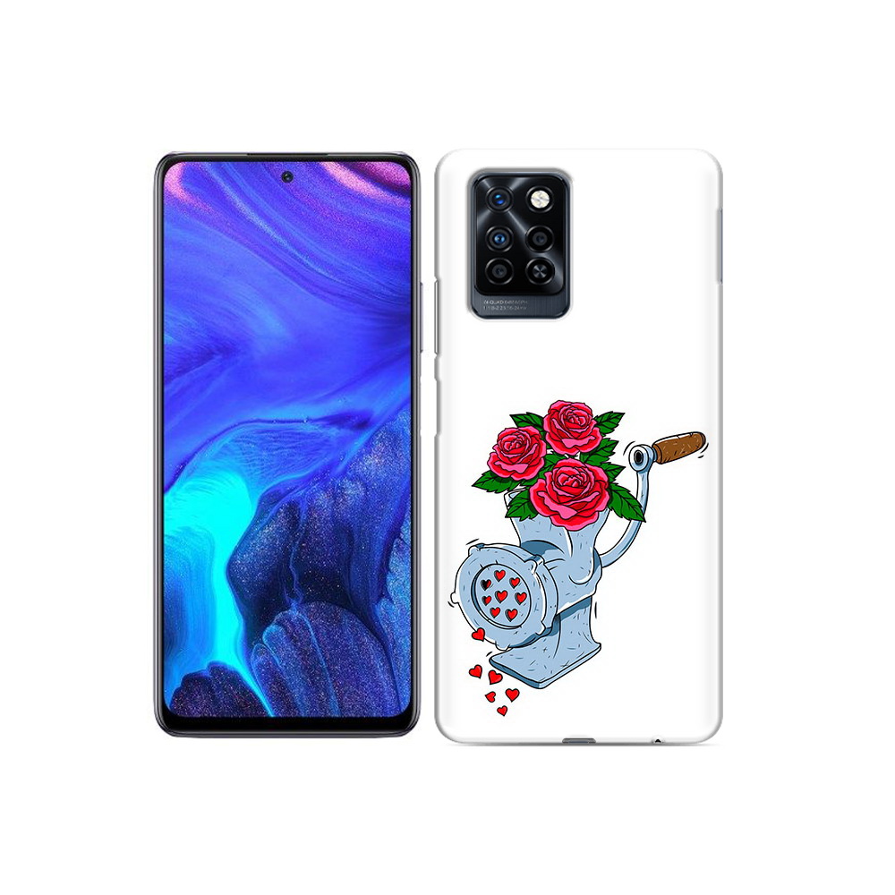 

Чехол MyPads Tocco для Infinix Note 10 Pro Цветочные сердца, Прозрачный, Tocco