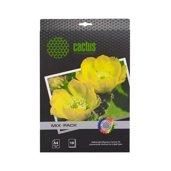 Фотобумага для принтера Cactus CS-Mixpack A4 CS-MIXPACK A4/21 л. белый