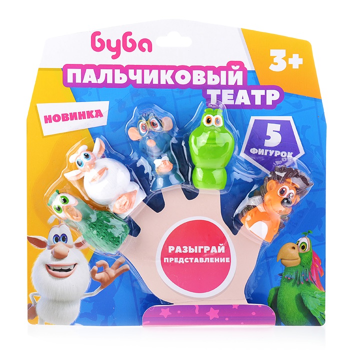 

Игрушка пластизоль для ванны Буба пальчиковый театр Капитошка на блистере