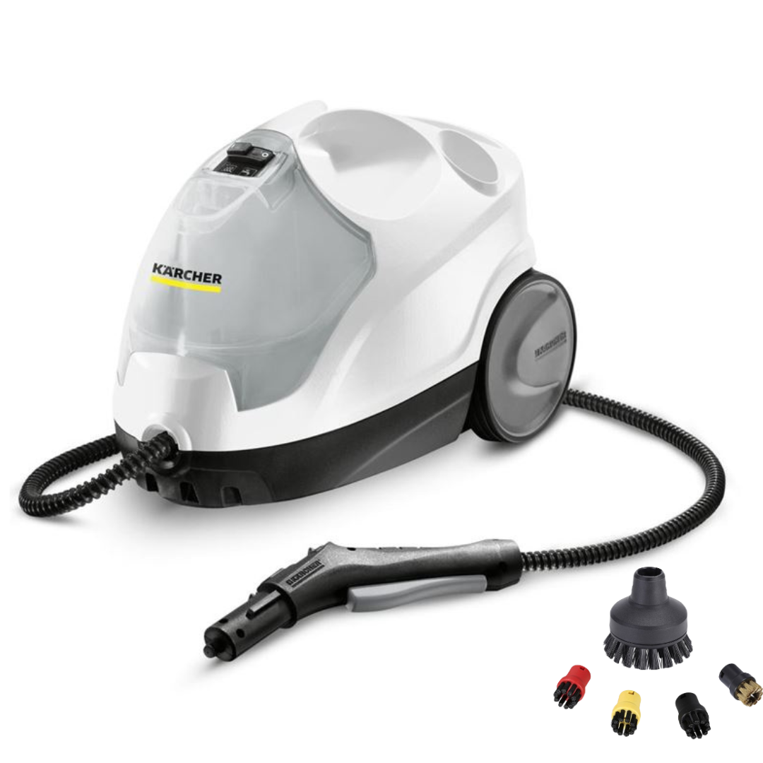 

Пароочиститель Karcher SC 4 EasyFix белый, SC 4 EasyFix+5 насадок IVAHAVI