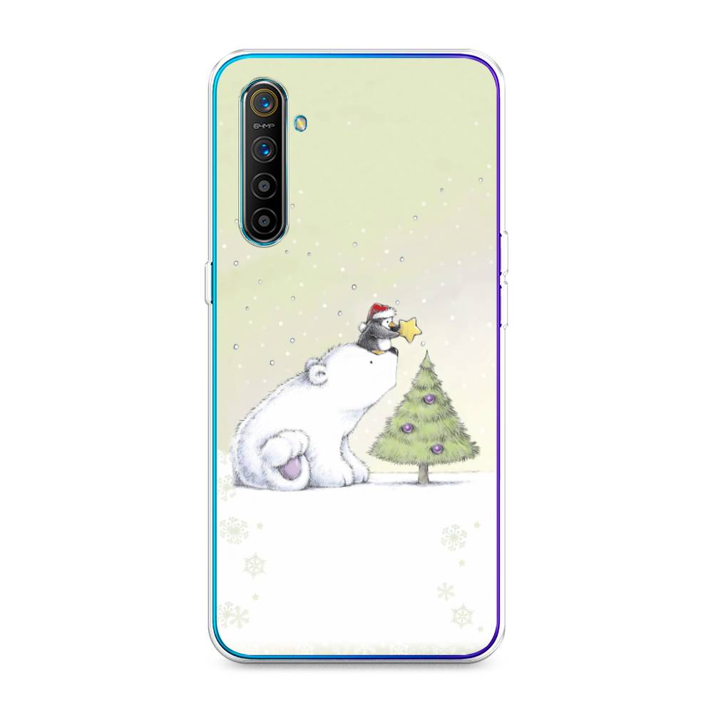 

Чехол на Realme XT "Украшение елки", Белый;бежевый, 251450-5