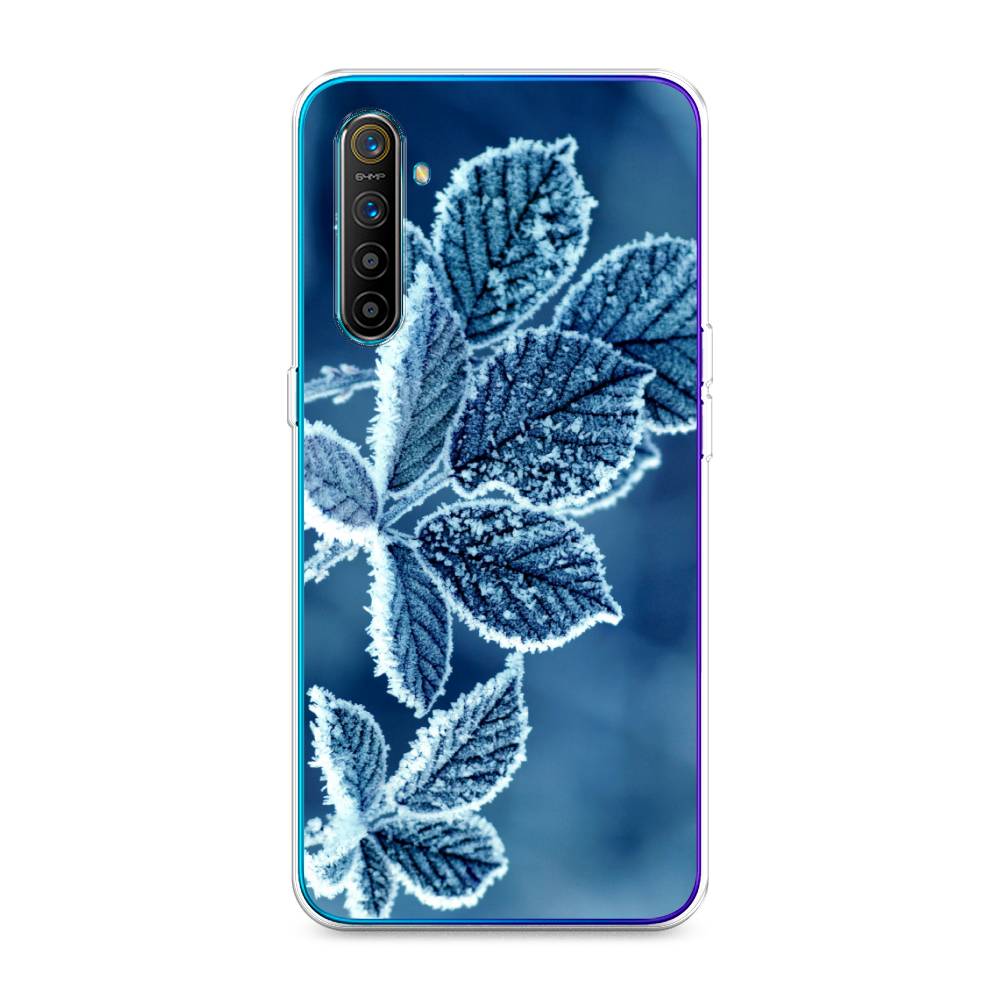 

Чехол на Realme XT "Зима 6", Голубой;белый, 251450-2